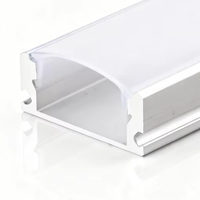 17*7mm bord anodisé 6000 série aluminium carré profil LED Surface extrudée 2700K 5 ans de garantie usine en vrac personnalisé linéaire