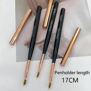 Pinceau à ongles papillon triangulaire en nylon pour salon de manucure, stylo de peinture pour motifs floraux en gel - Product Image 2