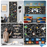 Rouleau de papier pour tableau d'affichage en tissu non tissé Vindel 12 pieds |   Papier d'Emballage Mural pour Salle de Classe 15,6 po x 12 pi