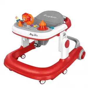 JXB Baby Walker Anti Rollover Belajar Berjalan Mobil Mainan Instalasi Gratis untuk Bayi 6-18 Bulan (24in-35in)