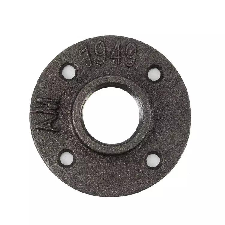 Декоративные черные чугунные напольные фланцы и Настенный монтажный фланец
