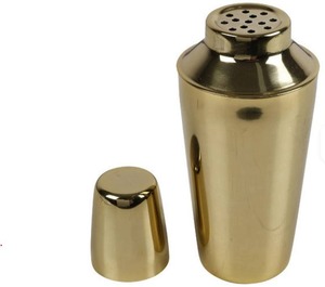 Shaker à cocktails en acier inoxydable plaqué or, écologique, pour mélanger les boissons, idéal pour la maison, les bars, les fêtes et les restaurants, disponible à la vente - Product Image 4