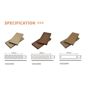 Piastrelle per Pavimenti Esterni in WPC ad Incastro, Pavimentazione in Legno Composito Plastico, Decking in Teak - Product Image 4