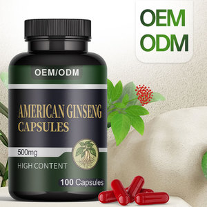 100% Capsules de ginseng américain naturel Capsule de soutien énergétique Supplément de santé Multivitamine - Product Image 3