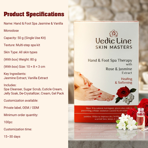 Kit de Spa para Manos y Pies Más Vendido, con Aroma a Rosa y Jazmín, para Tratamiento con Beneficios de Limpieza Profunda y Nutrición de la Piel, Proveedor Indio - Product Image 4