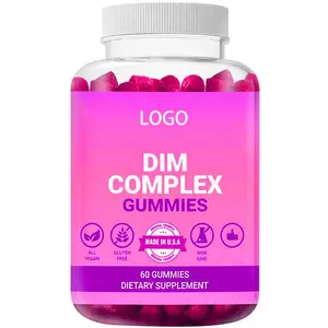 DIM kompleks Gummies, estrojen metabolizmasını ve Hormonal denge Diindolylmethane takviyesini destekler