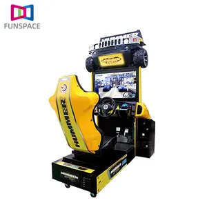Profitabel ste Autos piel maschine Lenkrad antrieb 32 "Video Racing Game Coin Operated Games Racing Console