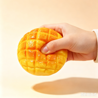 Jouet à presser en forme de pain ananas, doux et moelleux, jouet anti-stress de simulation, nouveauté, jouet sensoriel pour soulager le stress, cadeau pour enfants