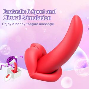 Nouveau design, vibromasseur <span class=keywords><strong>sexy</strong></span> pour femme, modes de vibration, stimulation de la langue et de la lèvre, pénétration orale, jouet sexuel portable - Product Image 2