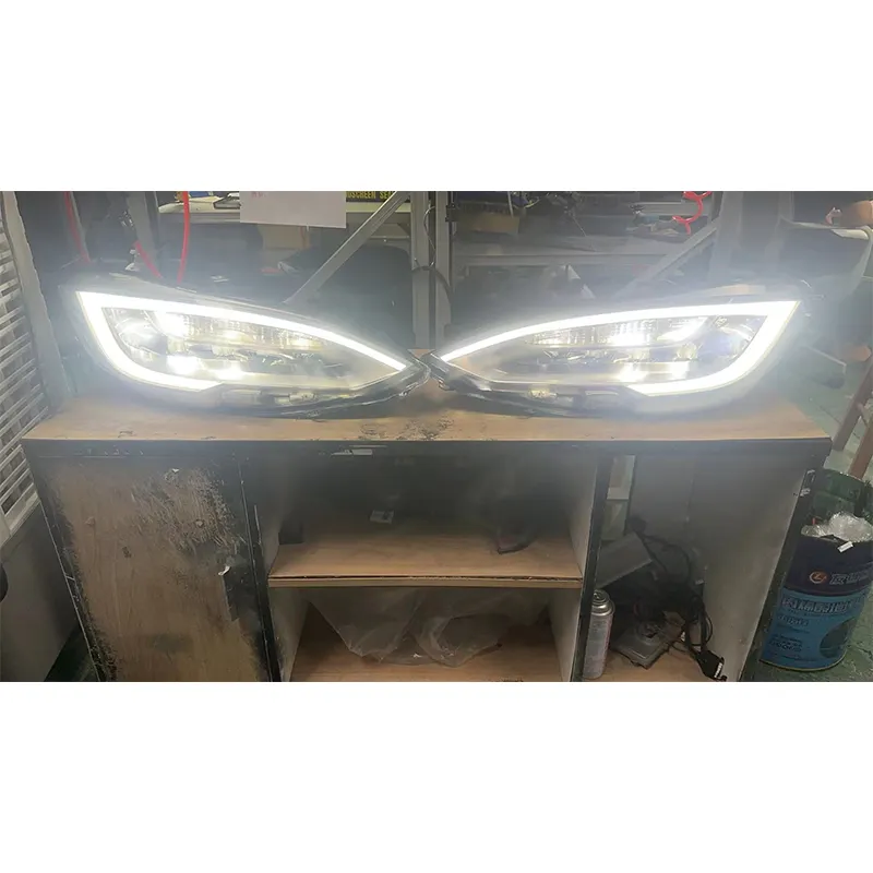 Lampu depan yang berlaku untuk lampu depan tesla model s rakitan peningkatan model lama retro untuk meningkatkan models LED baru