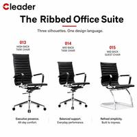 Chaise de bureau en cuir robuste, rembourrée, ergonomique, pour réception, salle d'attente, réunion, conférence, visiteur, usage commercial