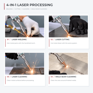 HYMAC Water Cooled Handheld Fiber Laser <strong>Welding</strong> <strong>Machine</strong> 1.5-3KW SUP23T Torch <strong>Welding</strong> Cleaning Cutting Steel Aluminum 1 Year - Product Image 6
