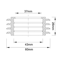 Conector de Tubería de Desagüe de Goma Jutye de Ningbo, Diámetro de 40 mm, Tapón de Desagüe de Ducha para Baño, Silicona