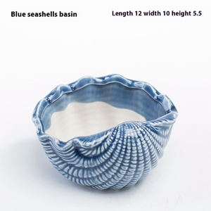 Hot Sale Modern Large Ceramic Terracotta <strong>Pot</strong> Drainage Hole Cute Cartoon Whale Shell Meat Plant Ornament Marine Fleshy Flower <strong>Pot</strong> - Product Image 6