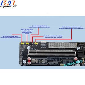 Adaptateur convertisseur de carte PCI-E 4.0 16X (vitesse PCIe X4) Oculink SFF-8612 avec port d'entrée DC 24 broches ATX pour carte graphique GPU Dock - Product Image 4