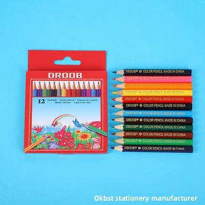 Lápis de Cor Curtos HB de 12 Cores com Ponta de 0.3mm para Desenho, Rabiscos e Arte, Não Solúveis, Presente Perfeito para o Dia das Crianças, Ideal para Sala de Aula - Product Image 3