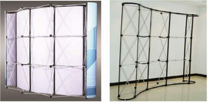 Toile <span class=keywords><strong>de</strong></span> <span class=keywords><strong>fond</strong></span> pliante portable d'extérieur Pop Up Banner Exhibit Trade Show Display Stand - Product Image 4