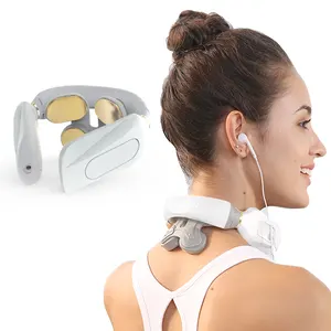 Best Seller Electric Cervical Ems Acupoints Pulse Acupuncture Heat Massage Home Use Pendant Cervical Spine Massager