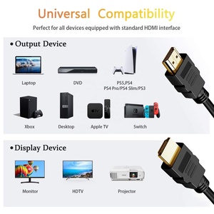<span class=keywords><strong>Cable</strong></span> HDTV Macho a Macho <span class=keywords><strong>para</strong></span> PS5/<span class=keywords><strong>PS4</strong></span>/Xbox One/Laptop/PC - Compatible con Resolución 4K, Conductor Chapado en Oro, Revestimiento <span class=keywords><strong>de</strong></span> PVC - Product Image 4