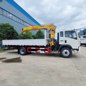รถบรรทุกติดเครน Howo 4x2 ขนาด 5 ตัน 6.3 ตัน พร้อมบูมยืดไสลด์สำหรับยกของ - Product Image 6