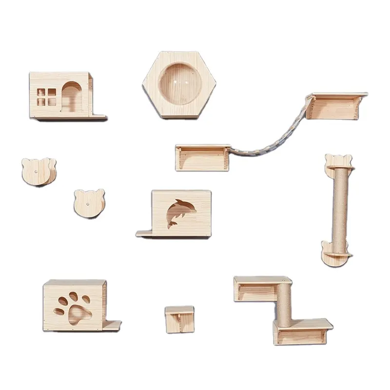 Wooden climbing toys