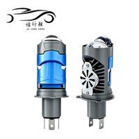 Projecteur de phare JHS Proyector Farol Lazer Ampul Lamp Laser Fisheye X5 H4 Mini Projector Lens Bi LED pour moto et voiture