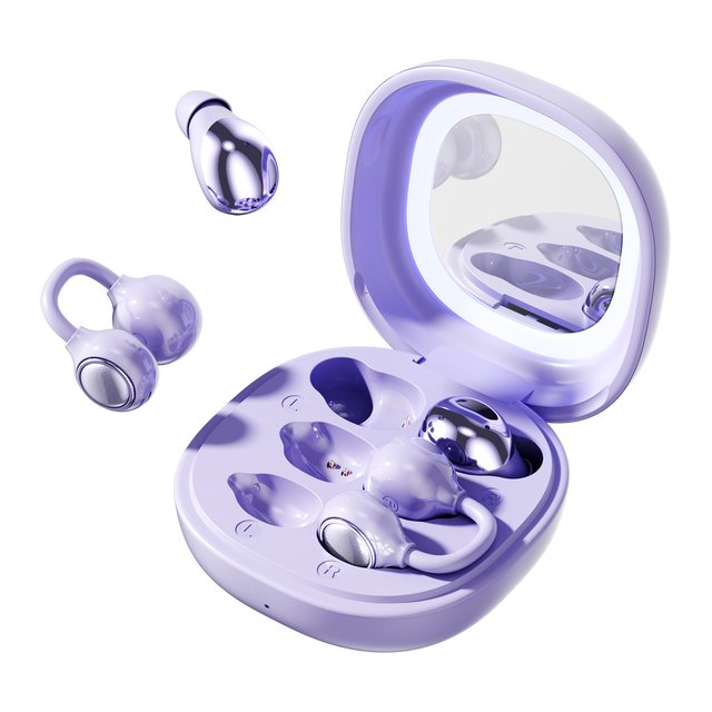 Dual Pairs Open Ear Wireless Earbuds Ear Clip Design for 6.0 Low Latency Gaming Headphones Touch Control 5-10 Hours