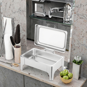 Scaldavivande Elettrico Quadrato in Acciaio Inossidabile Dorato, Set da Buffet 9L, <span class=keywords><strong>Design</strong></span> Moderno, Marca TaiDing, per Hotel e <span class=keywords><strong>Ristoranti</strong></span> Commerciali - Product Image 3