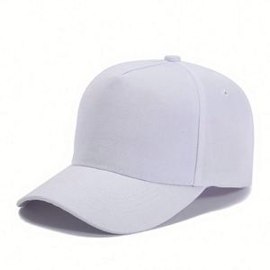 5 Panel <b>Plain</b> <b>Cap</b> Big Head Unisex Structured Golf Dad Adjustable Sport Cotton Baseball Hat - Product Image 3