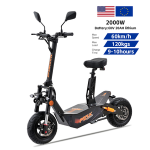 2024 venta al por mayor plegable CEE motocicleta eléctrica Scooter todoterreno Citycoco Smart <span class=keywords><strong>E</strong></span> Scooter Kick 60V Scooter Scuter motocicleta - Product Image 1
