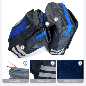 Sacs de vélo de grande capacité pour la ville et la montagne, sacoches doubles arrière pour vélo, sacoches de moto - Product Image 5