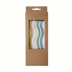 Vente à chaud en gros ensemble de pailles en verre transparent haute teneur en borosilicate résistant à la chaleur pailles transparentes à courbure droite - Product Image 3