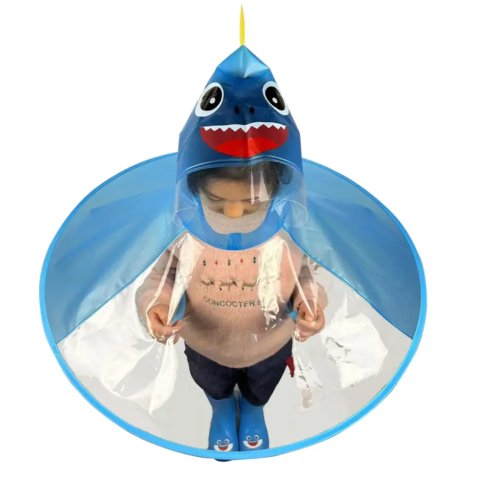 Capa de chuva para bebês, capa de guarda-chuva para bebês, artefato do tempo para meninos e meninas, disco voador, jardim de infância