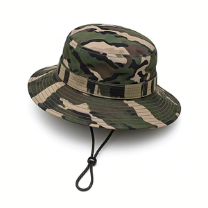 หมวกกันแดดลายพรางพร้อมเชือกกันลมสำหรับผู้ชายและผู้หญิง - Product Image 2