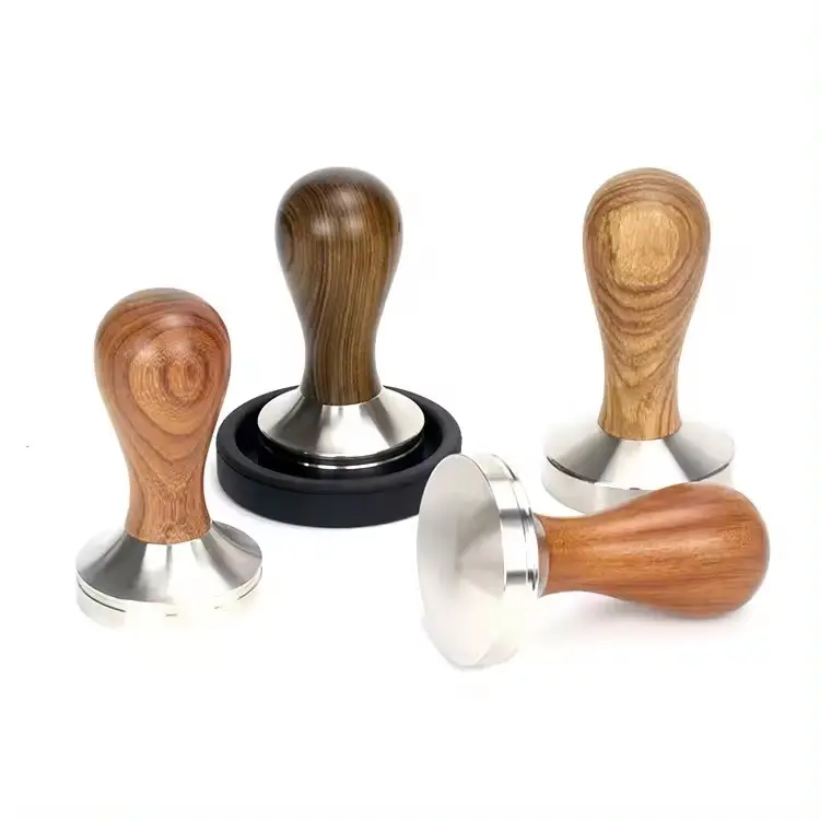 Custom Adjustable Hand Press Stainless Steel Kit Distributor Hand Metal Barista Coffee Espresso Tamper