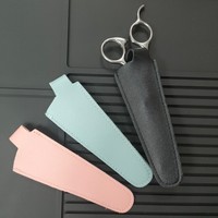 6 pouces cheveux ciseaux sac coiffure cisaillement pochette de rangement ciseaux de rangement barbier PU cuir ciseaux sac