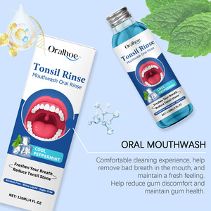 ORALHOE fresco tono menta profumo di erbe gengivale pulizia formato viaggio collutorio con scatola di colore confezione - Product Image 2