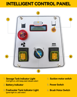 Haute qualité Bon prix Machine de nettoyage de sol alimentée par batterie Ce moteur sans balais à pied derrière l'épurateur pour l'hôpital