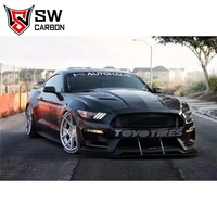 Capot avant en fibre de carbone style AC pour Ford Mustang 2015-2017, couvre-moteur avant, pièces automobiles