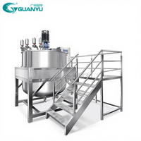 Mélangeur à double enveloppe pour liquides, machine à homogénéiser les liquides, mélangeur pour shampooing et détergent, réservoir de mélange pour shampooing