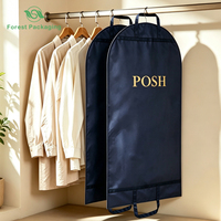 Housse de costume de mariage réutilisable, pliable, portable, colorée, en non-tissé, avec fermetures éclair de haute qualité et recyclables