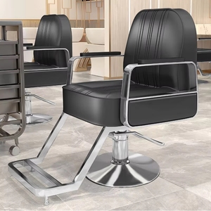 Silla de Peluquería de Acero Inoxidable en Oferta, Silla de Estilismo de Cuero Sintético para Salón de Belleza, Muebles para Barbería - Product Image 6