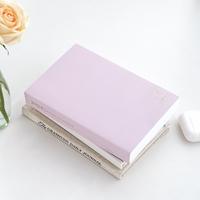 Agenda personnalisé avec impression de logo, couverture souple rose, format A5 B6, papier Tomoe River, carnet avec couverture transparente en PVC