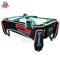 Machine de jeu de hockey sur air multi-balles, directement de l'usine, avec lanceur de balles automatique et éclairage LED spectaculaire pour centre d'arcade
