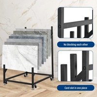 Fanghua personnalisable granit dalle support salle de bain bois céramique marbre pierre carrelage présentoir pour carrelage salle d'exposition