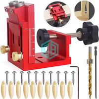 Jeu de gabarits de poche OEM à usage intensif avec pince Guide de perçage en aluminium robuste pour trous à angle de 15 ° pour outils de travail du bois et de menuiserie