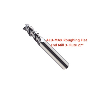 <strong>ALU</strong>-MAX 3-Flute Roughing <strong>End</strong> <strong>Mill</strong> 27&deg; Helix for Aluminum Alloy, 4mm-20mm Diameter - Product Image 1