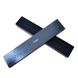 Logotipo personalizado Respetuoso con el medio ambiente Negro Pluma estilográfica Caja <span class=keywords><strong>de</strong></span> embalaje Caja <span class=keywords><strong>de</strong></span> la pluma <span class=keywords><strong>de</strong></span> marcado <span class=keywords><strong>de</strong></span> lujo Caja <span class=keywords><strong>de</strong></span> la pluma con inserto - Product Image 1