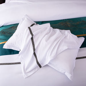 3 4 articoli per l'acquisto di Hotel a 5 stelle lenzuola per Hotel in puro cotone bianco King Size Set biancheria da letto per Hotel - Product Image 6