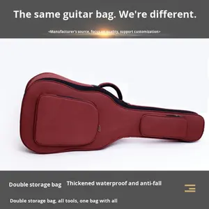 Sac à dos étanche pour guitare folk 36 pouces 41 pouces Sac à dos pour guitare électrique rembourré en coton épais pour orgue électronique Sac pour instruments 20mm - Product Image 3